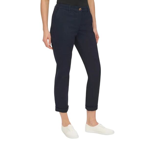 Nautica Jeans Ladies' Chino Ankle Nacy Pants Size 12 - Picture 3 of 5